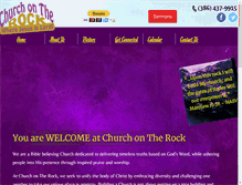 Tablet Screenshot of churchontherockpc.com